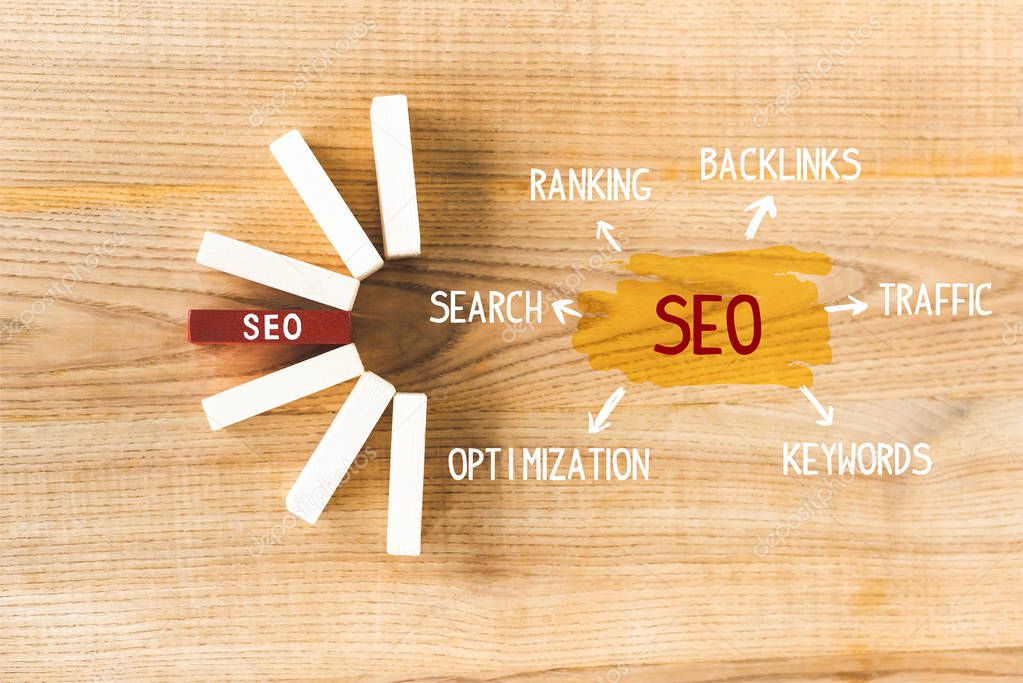 Grafici di posizionamento SEO in crescita su schermo